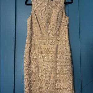 Elegant Cream Lace Dress